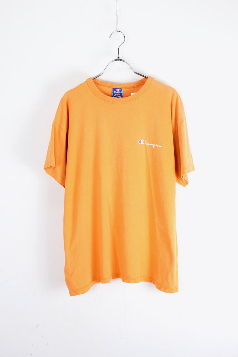 MADE IN USA 90S LOGO TEE SHIRT / ORANGE [SIZE: XL USED]