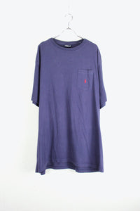 90'S ONE POINT POCKET T-SHIRT / NEVY [SIZE: XL USED]