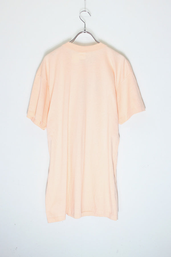 MADE IN USA 87'S S/S LION ANIMAL PRINT T-SHIRT / PINK [SIZE: XL USED]