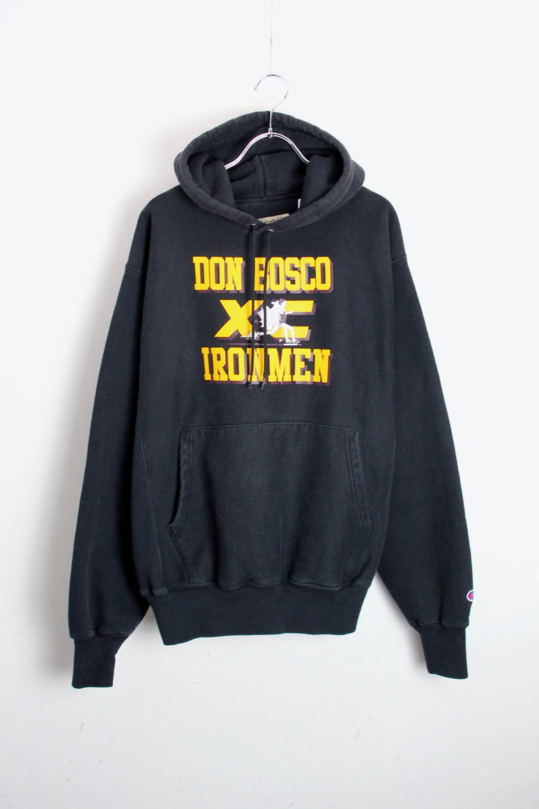 DON BOSCO PREMIUM REVERSE WEAVE SWEAT HOODIE / BLACK [SIZE: M USED]