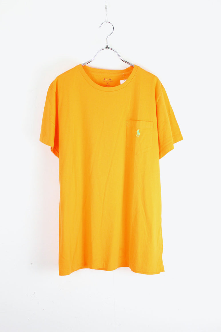 S/S ONE POINT POCKET T-SHIRT / ORANGE [SIZE: L USED]
