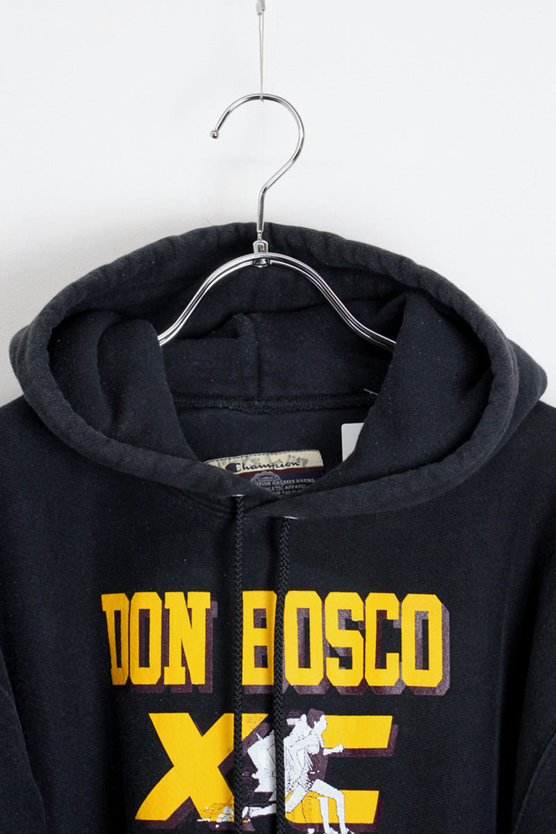 DON BOSCO PREMIUM REVERSE WEAVE SWEAT HOODIE / BLACK [SIZE: M USED]