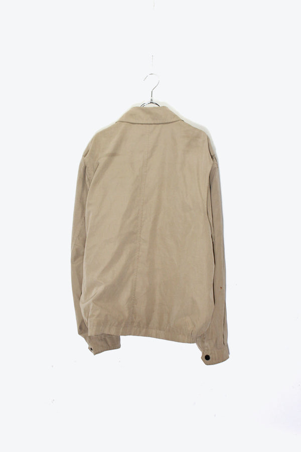 POLYESTER ZIP JACKET / BEIGE [SIZE: L USED]
