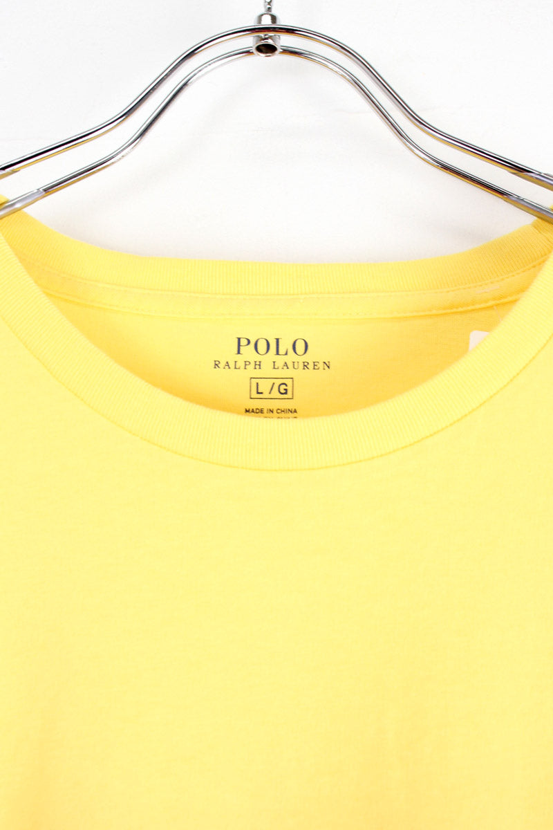 ONE POINT LOGO TEE SHIRT / YELLOW [SIZE: L USED]