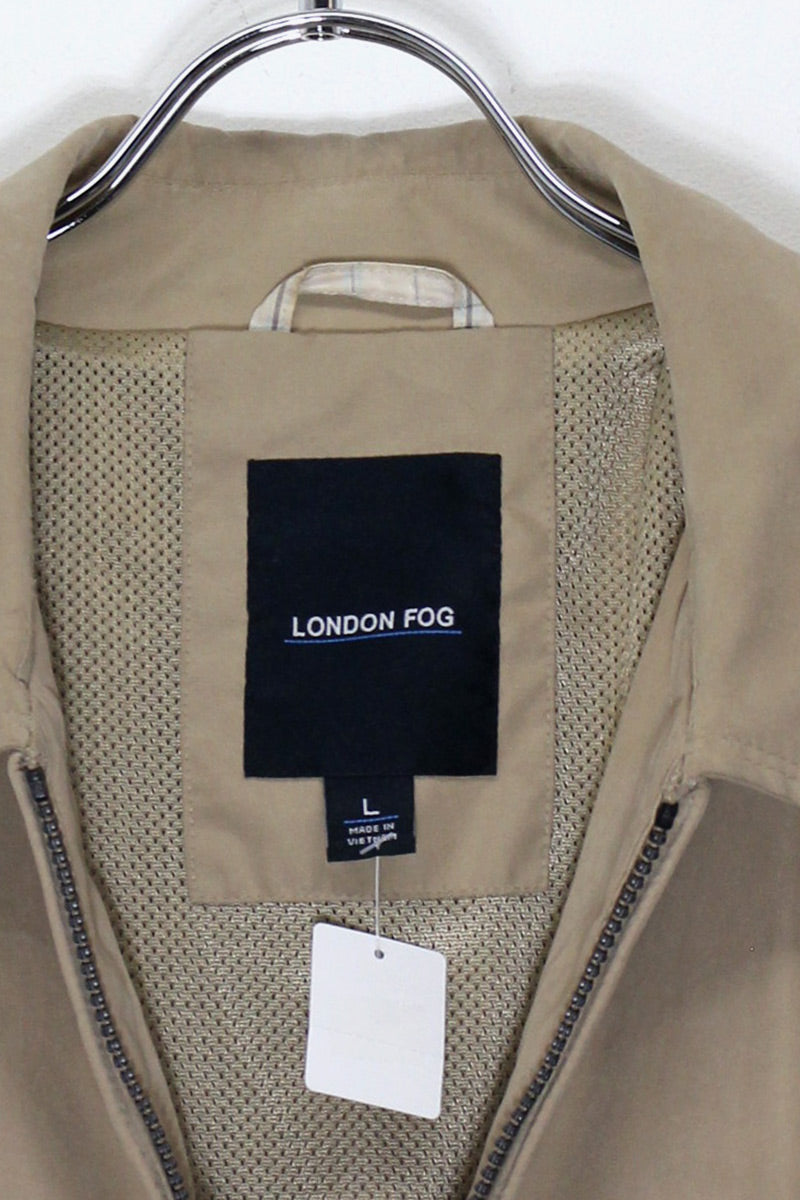 POLYESTER ZIP JACKET / BEIGE [SIZE: L USED]