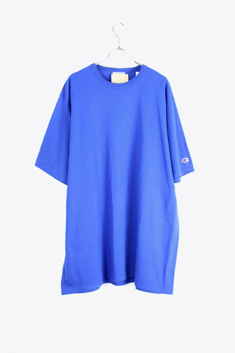 S/S ONE POINT T-SHIRT / BLUE [SIZE: 2XL DEAD STOCK]