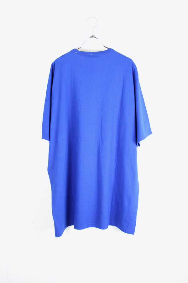 S/S ONE POINT T-SHIRT / BLUE [SIZE: 2XL DEAD STOCK]