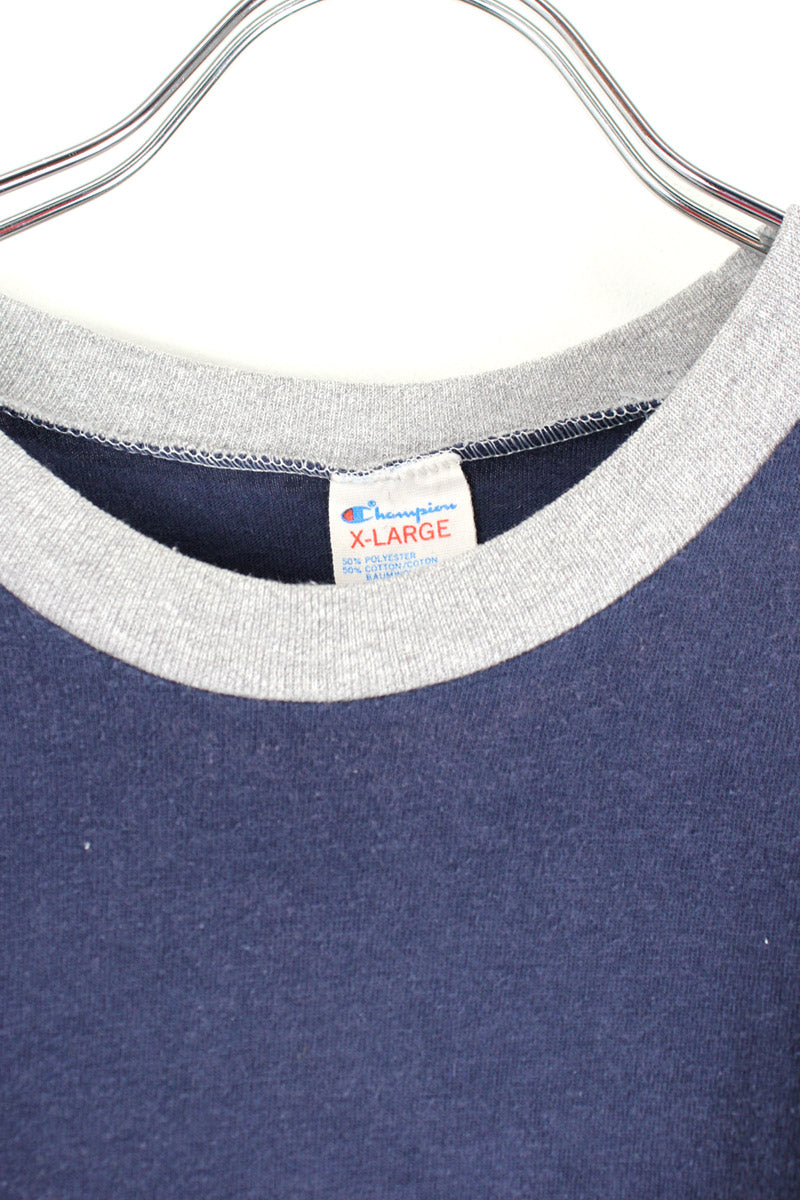 MADE IN USA 80'S TRICO TAG NOTRE DAME UNIVIRSITY T-SHIRT / NAVY [SIZE: XL USED]