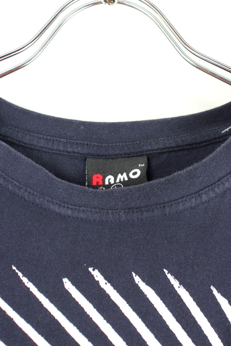 90'S ROCKIN' AND ROCKIN' TEE SHIRT / BLACK [SIZE: L USED]