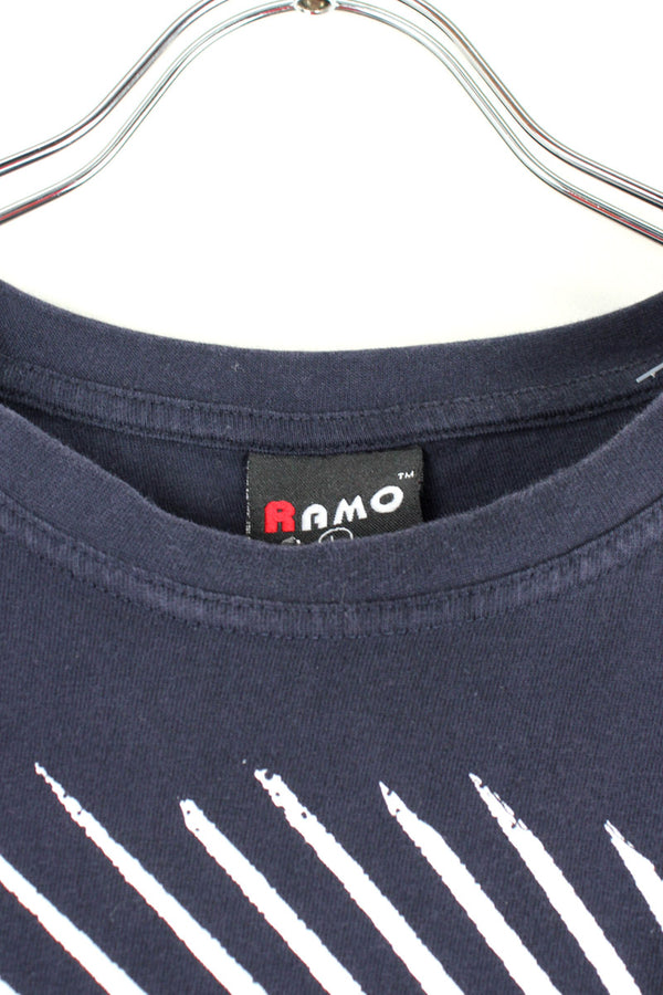 90'S ROCKIN' AND ROCKIN' TEE SHIRT / BLACK [SIZE: L USED]