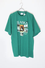 画像をギャラリービューアに読み込む, S/S ALASKA BEAR PRINT ANIMAL T-SHIRT / GREEN [SIZE: XL USED]
