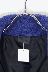 NYLON FLEECE ZIP JACKET / BLUE / BLACK［ SIZE: L USED ]