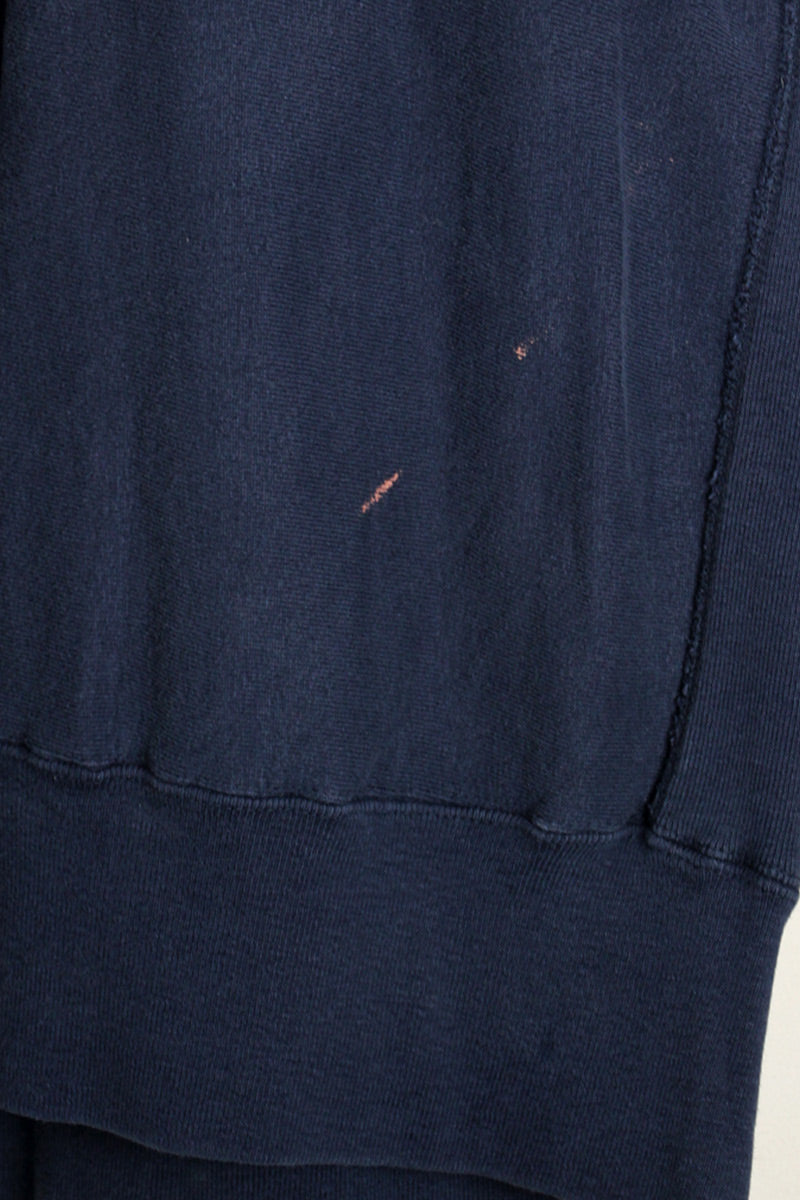 MADE IN USA 90'S LYCOMING SOFTBALL REVERSE WEAVE SWEAT SHIRT / NAVY [SIZE: L USED]