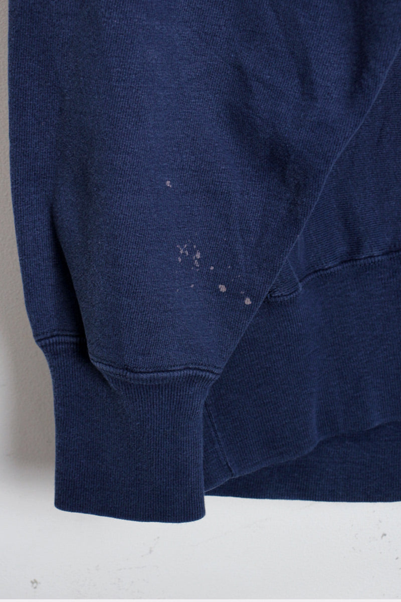 MADE IN USA 90'S LYCOMING SOFTBALL REVERSE WEAVE SWEAT SHIRT / NAVY [SIZE: L USED]