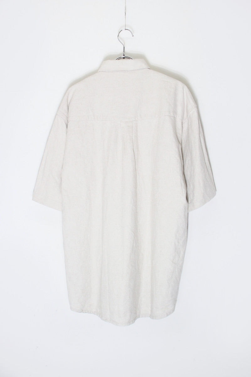 S/S TYROLEAN SHIRT / OFF WHITE [SIZE: M USED]