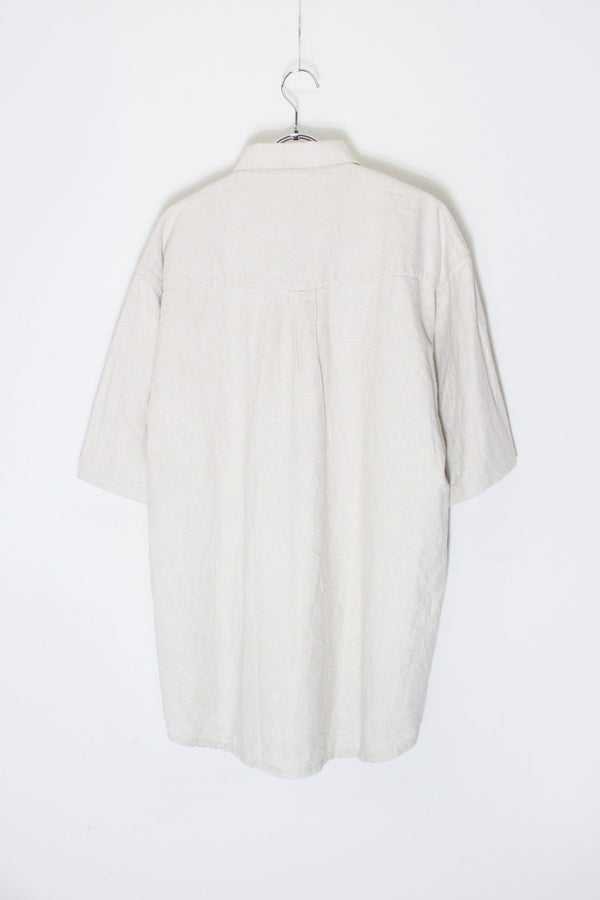 S/S TYROLEAN SHIRT / OFF WHITE [SIZE: M USED]
