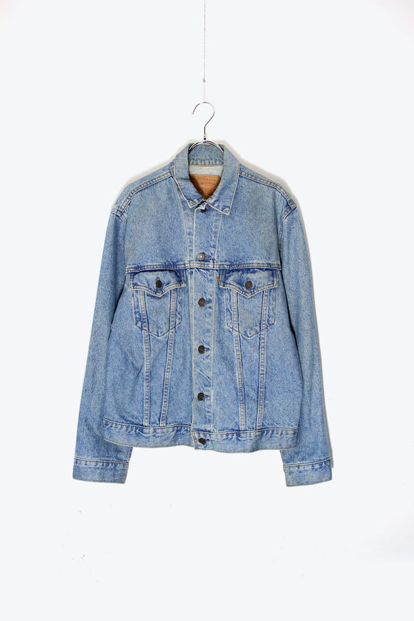 MADE IN CANADA 80'S ORANGE TAB 75505-0212 DENIM JACKET / INDIGO [SIZE: 40 USED]