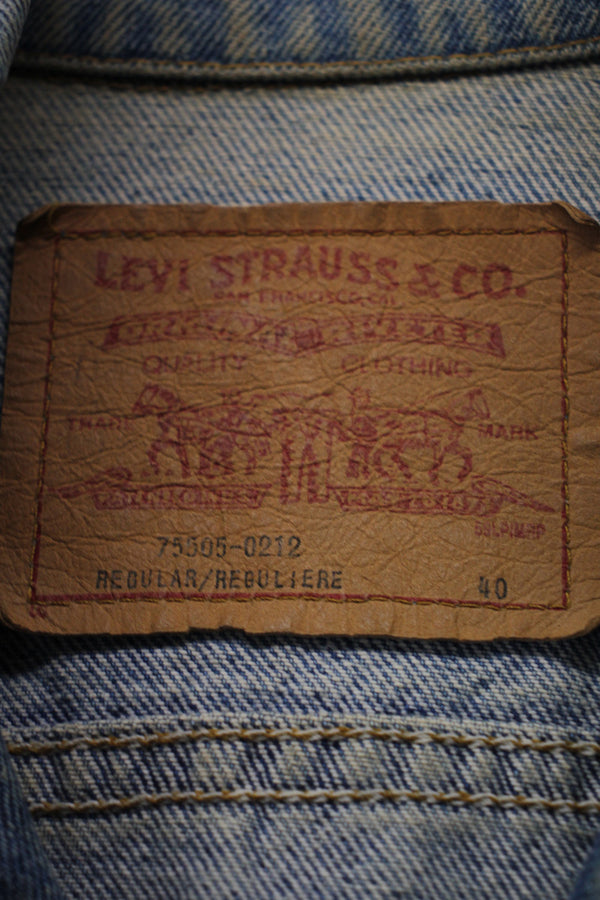 MADE IN CANADA 80'S ORANGE TAB 75505-0212 DENIM JACKET / INDIGO [SIZE: 40 USED]