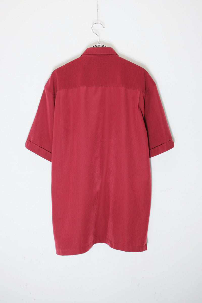 S/S CUBA SHIRT / WINE [SIZE: M USED]