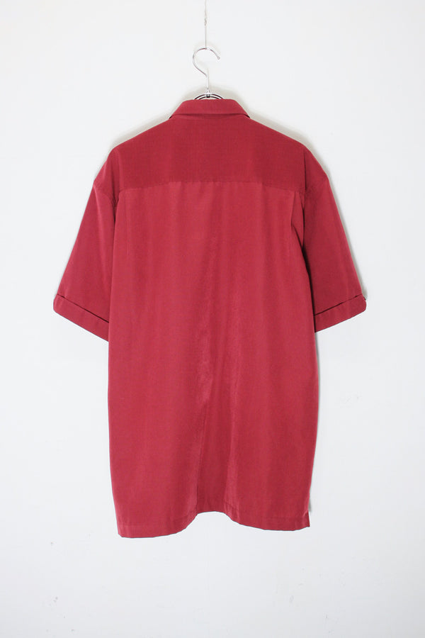 S/S CUBA SHIRT / WINE [SIZE: M USED]