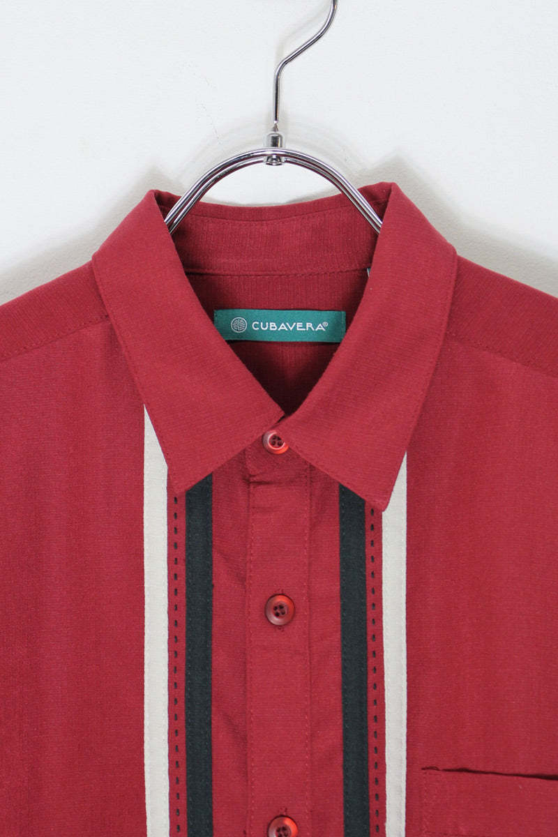 S/S CUBA SHIRT / WINE [SIZE: M USED]