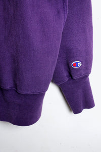 MADE IN USA 90'S ONE POINT REVERSE WEAVE SWEATSHIRT / PURPLE [SIZE: XL USED]