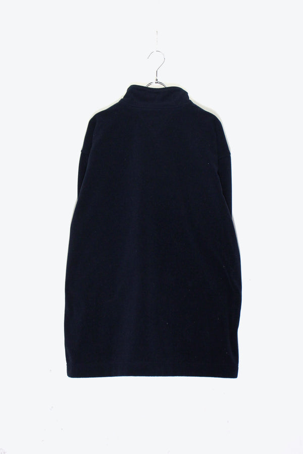 STAND COLLAR HALF-ZIP FLEECE JACKET / NAVY [ SIZE: XL USED ]