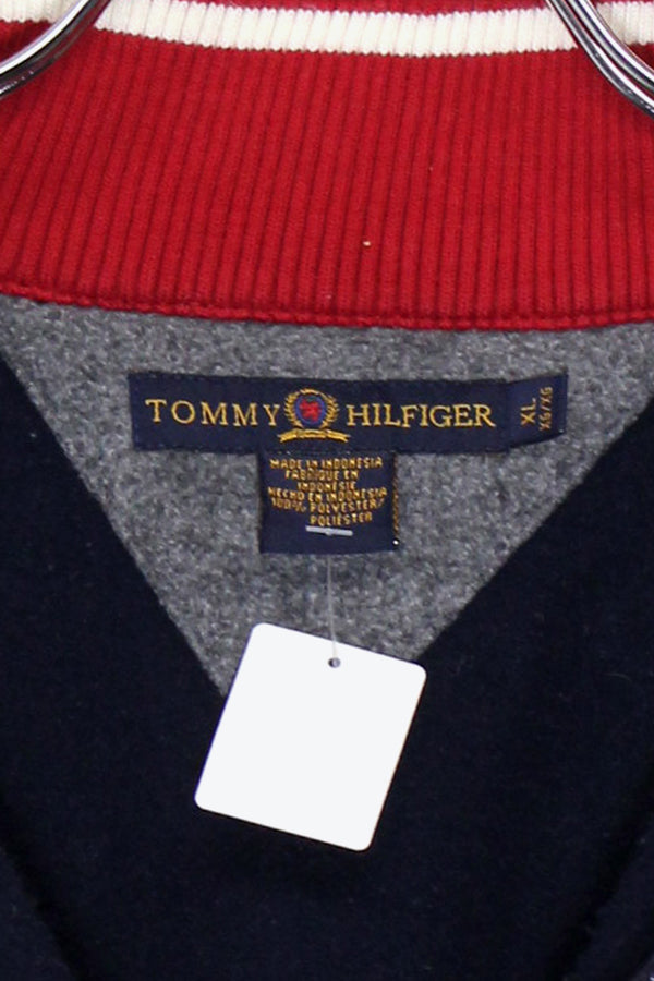 STAND COLLAR HALF-ZIP FLEECE JACKET / NAVY [ SIZE: XL USED ]