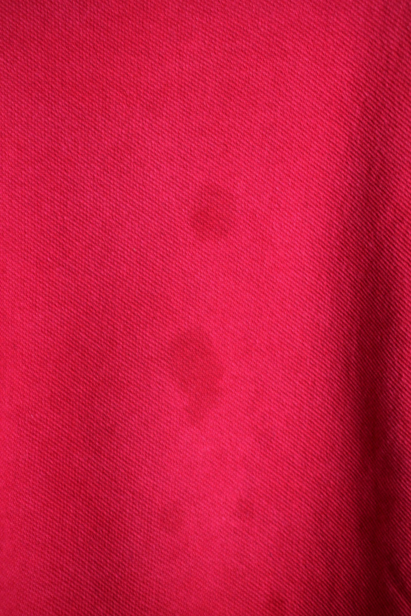 90'S RIB LINE SWEATSHIRT / RED [SIZE: L USED]