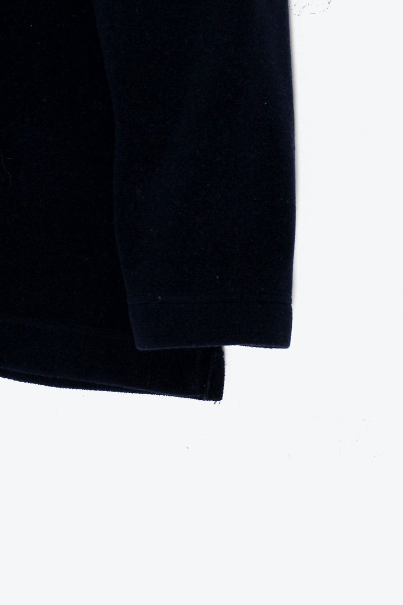 STAND COLLAR HALF-ZIP FLEECE JACKET / NAVY［ SIZE: XL USED ]