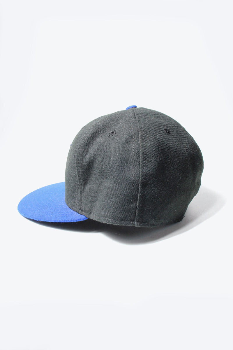 MADE IN USA NEW YORK METS POLYESTER CAP / BLACK / BLUE [SIZE: 7 1/2 USED]