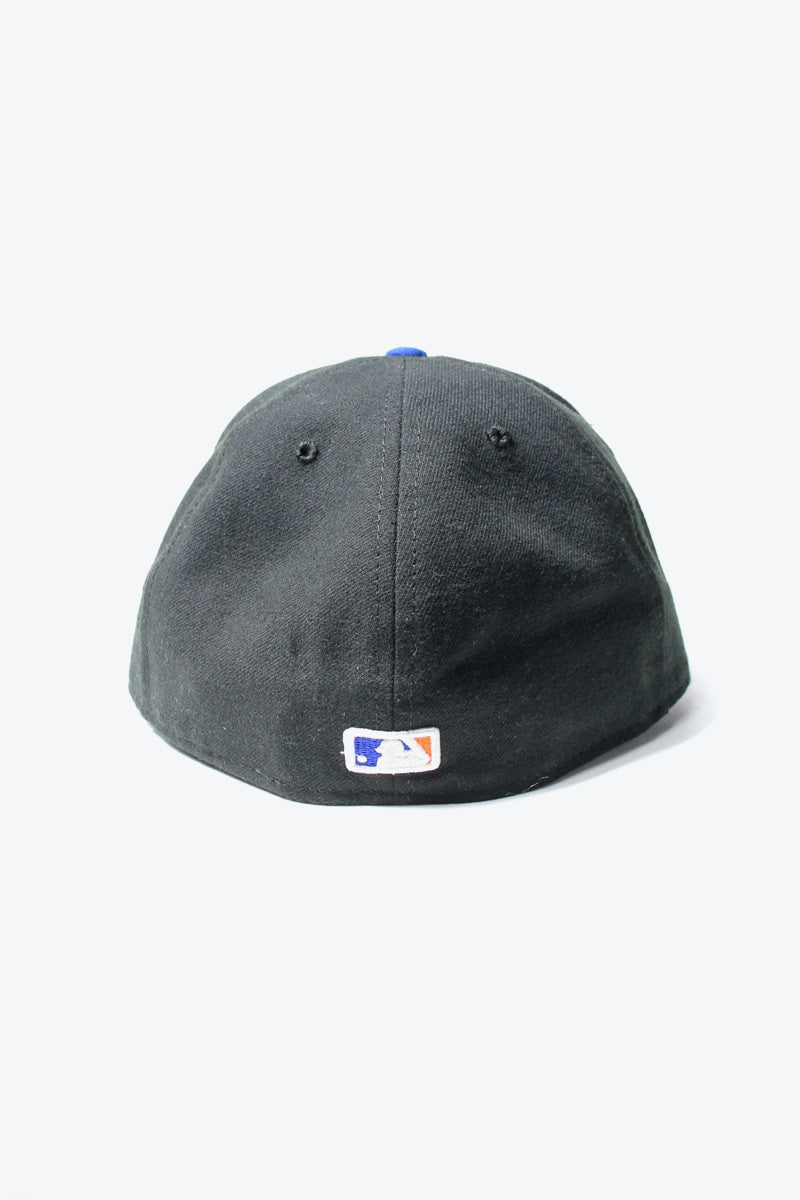 MADE IN USA NEW YORK METS POLYESTER CAP / BLACK / BLUE [SIZE: 7 1/2 USED]