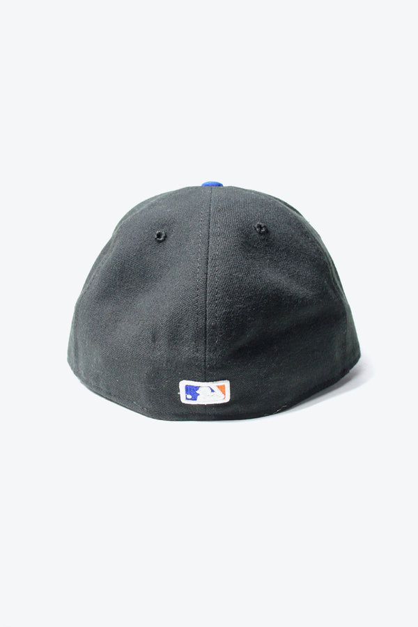 MADE IN USA NEW YORK METS POLYESTER CAP / BLACK / BLUE [SIZE: 7 1/2 USED]