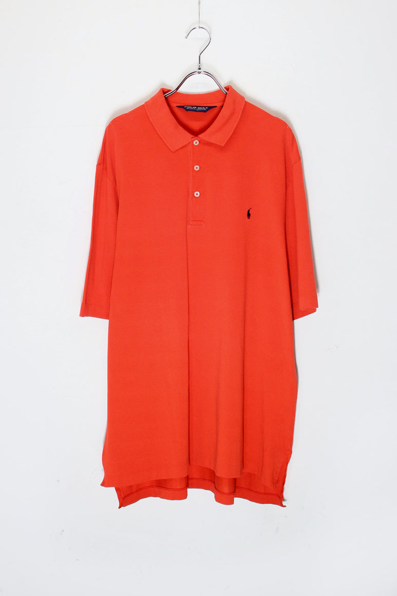 S/S ONE POINT POLO SHIRT / ORANGE [SIZE: L USED]