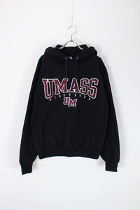90'S UMASS PULLOVER SWEAT HOODIE / BLACK [SIZE: S USED]