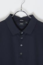 画像をギャラリービューアに読み込む, S/S MERCERISED COTTON POLO SHIRT / NAVY [SIZE: XXL USED]
