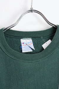 MADE IN USA 90'S REVERSE WEAVE ONE POINT SWEATSHIRT / DARK GREEN [SIZE: XXL USED]