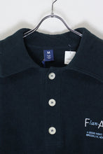 画像をギャラリービューアに読み込む, S/S TERRY CLOTH POLO SHIRT / BLACK [SIZE: M DEADSTOCK/NOS]
