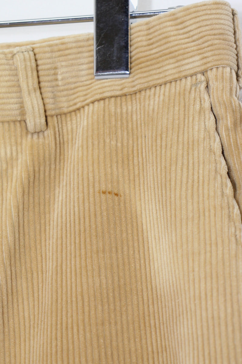 90'S CORDUROY PANTS / BEIGE [SIZE: 30 USED]