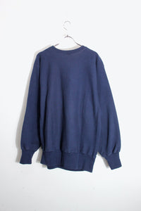 MADE IN USA 90'S REVERSE WEAVE ONE POINT SWEATSHIRT / NAVY [SIZE: XL USED]