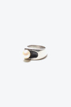 画像をギャラリービューアに読み込む, STERLING SILVER RING W/PEARL [SIZE: 8号相当 USED]
