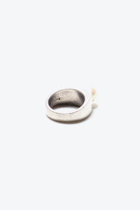 STERLING SILVER RING W/PEARL [SIZE: 8号相当 USED]