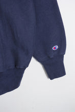 画像をギャラリービューアに読み込む, MADE IN USA 90&#39;S REVERSE WEAVE ONE POINT SWEATSHIRT / NAVY [SIZE: XL USED]
