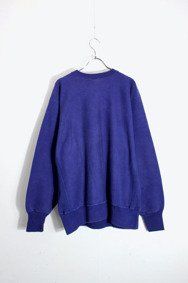 MADE IN MEXICO 90'S REVERSE WEAVE ONE POINT SWEATSHIRT Blank / PURPLE BLUE [SIZE: XL USED]