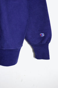 MADE IN MEXICO 90'S REVERSE WEAVE ONE POINT SWEATSHIRT 目無し / PURPLE BLUE [SIZE: XL USED]