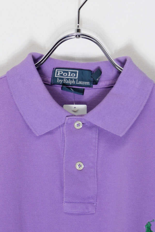 90'S S/S ONE POLO SHIRT / PURPLE [SIZE: L USED]