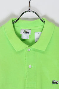 S/S ONE POINT POLO SHIRT / NEON GREEN [SIZE: 7(XXL) USED]