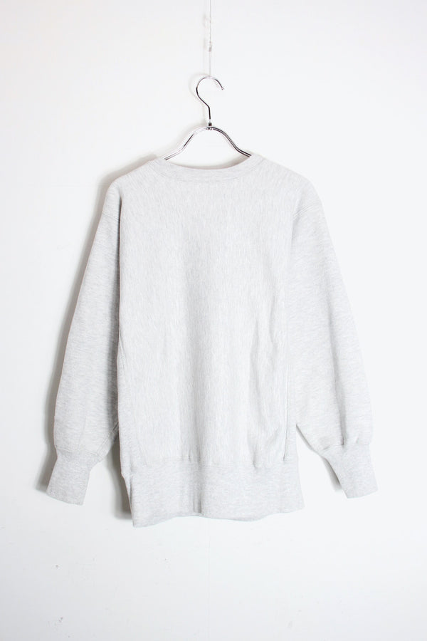 MADE IN USA 90'S REVERSE WEAVE ONE POINT SWEATSHIRT / GRAY [SIZE: M USED]