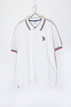 画像をギャラリービューアに読み込む, S/S MICKEY EMBROIDERY RIB LINE CHARACTER POLO SHIRT / WHITE [SIZE: XXL USED]
