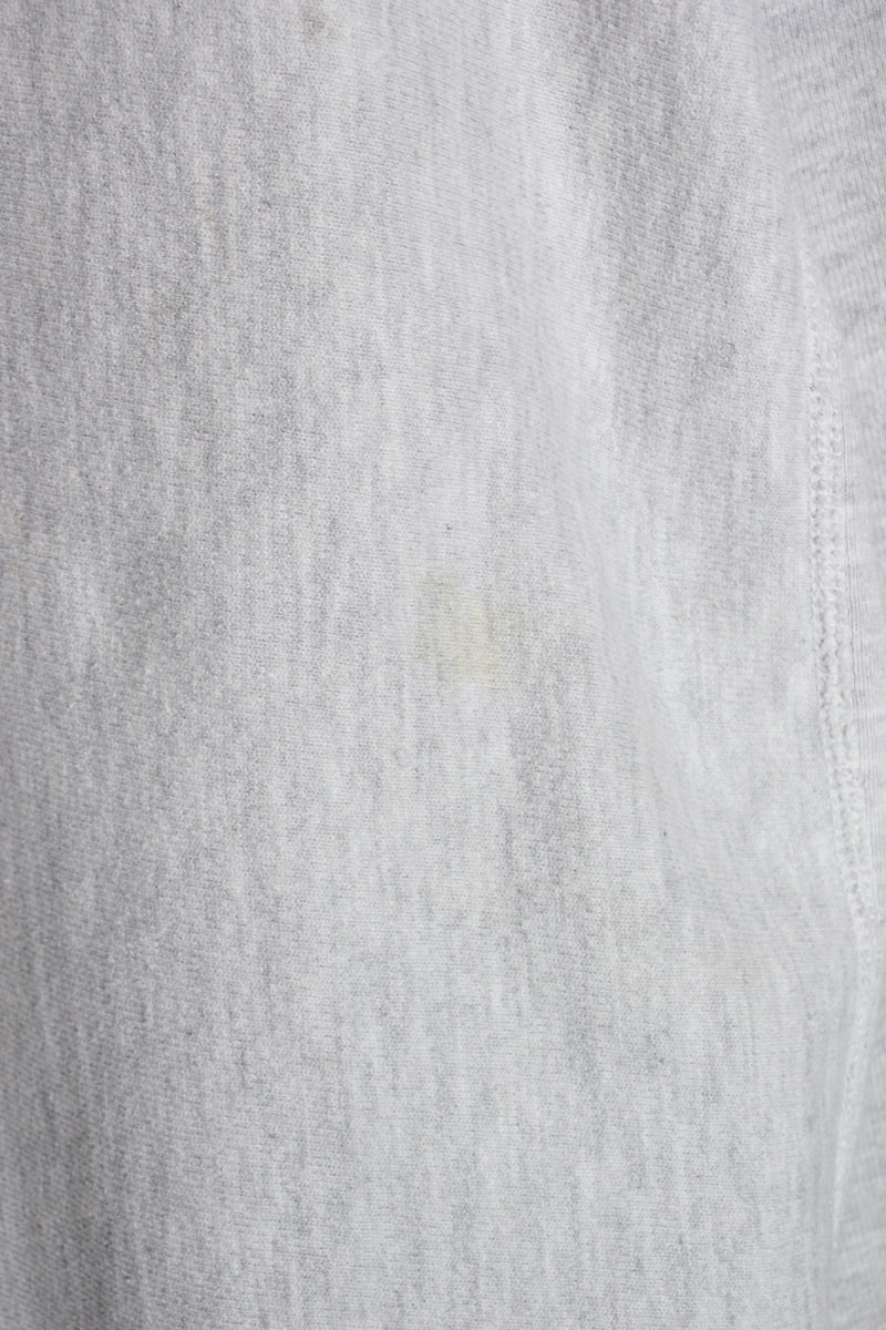 MADE IN USA 90'S LOGO REVERSE WEAVE SWEATSHIRT / GRAY [SIZE: XL USED]